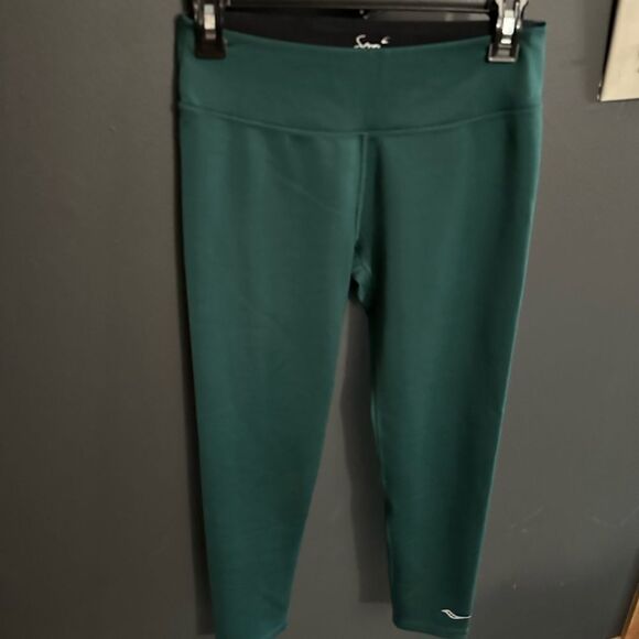 Saucony SCOOT CROP 2.0 - WOMEN'S Leggings Emerald Green Size Small - Picture 9 of 11